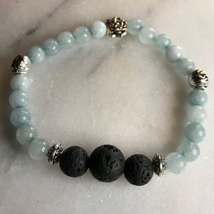 Jade and Lava Stone Diffuser Bracelet